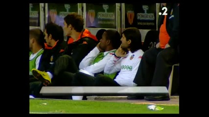 Защитник на Валенсия се гаври с треньора си (видео) 