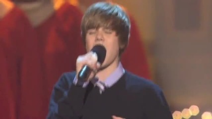 Justin Bieber singing for President Obama Someday at Christmas 