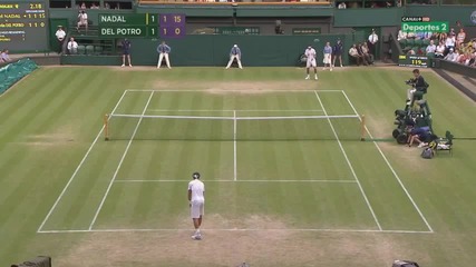 Nadal vs Del Potro - Wimbledon 2011!