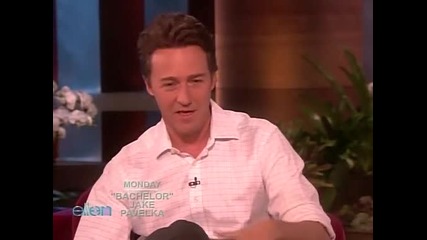 Edward Norton in The Ellen Degeneres Show 2010