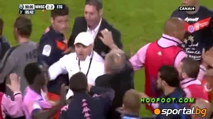 Монпелие и Евиан завършиха мача с бой