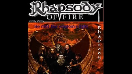 Rhapsody of fire Unholy warcry lyrics 