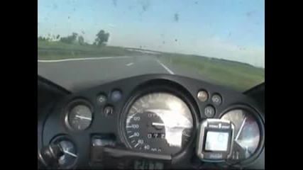 310 km_h in Autobahn with Honda Cbr1100xx
