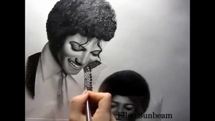 Ellen Sunbeam рисува Michael Jackson, това се казва дарба!!!