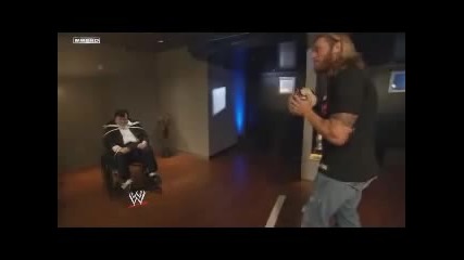 Edge and Paul Bearer play dodgeball.