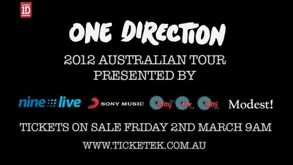 One Direction тръгват на първото си Австралийско турне