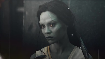 Дивата героиня Гамора от филма Пазители на Галактиката (2014)