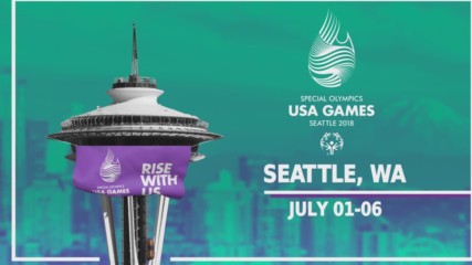 Becky Lynch and Mojo Rawley get the word out about the 2018 Special Olympics USA Games