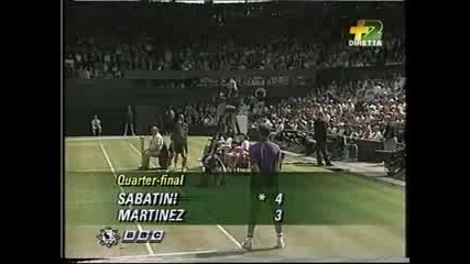 Gabriela Sabatini v Conchita Martinez Wimbledon 1995 part 1