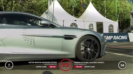 Aston Martin Vanquish 2013 vs Bmw M5 F10 vs Nissan G T R