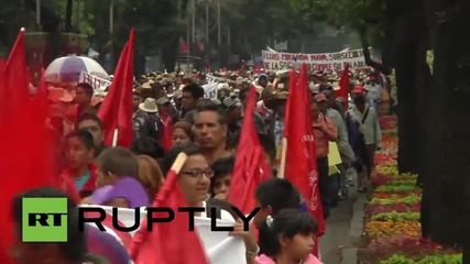 Mexico: Thousands of Antorchistas march for reforms in Mexico City
