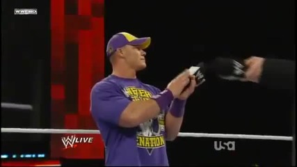 Wwe Raw 2010 John Cena Makes Fun Of The Miz And Alex Riley