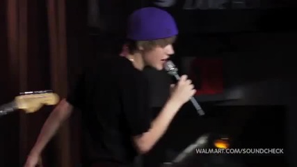 Justin Bieber - Never Let You Go [walmart Soundcheck]