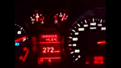 Audi c 308 km/h на магистралата край Пловдив 