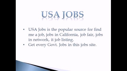 Usa Jobs