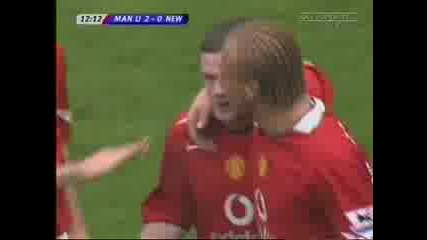 Goal Rooney Man U - Newcastle