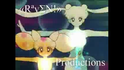 Sailor Moon And Chibi Moon Crisis Power Make Up Special Efects 