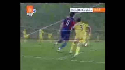 Barcelona - Villareal 3:0 Iniesta Goal