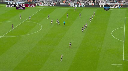 Newcastle United with a Goal vs. Aston Villa