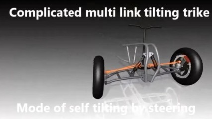 World Novelty - Smart Constructed Self Tilting Trike Witout Any Hinges