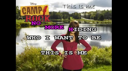 Demi Lovato ft. Joe Jonas - This is me (karaoke) 