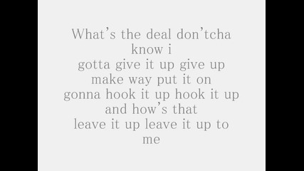 Aaron Carter - Leave It Up To Me