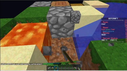 Gotcraft Skyblock Оцеляване #1 !!