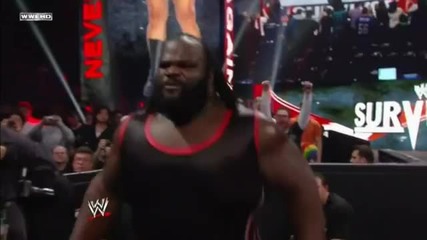 Mark Henry smashes Big Show on the barricade