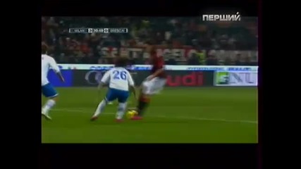 Брилянтен гол на Zlatan Ibrahimovic за 3 - 0 срещу Brescia 