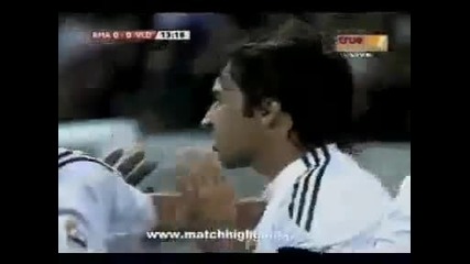 Real Madrid - Valladolid 1:0 Първият Гол на Raul 