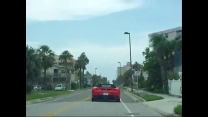 Ferrari F430 Spider accelerating, and exhaust note