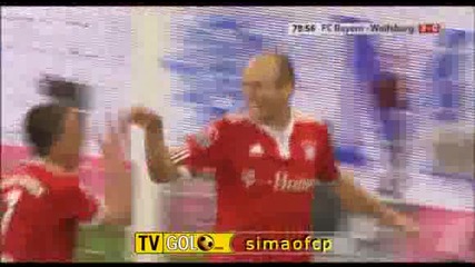 Bayern Munich - Wolfsburg 3 - 0 (3 - 0,  29 8 2009)