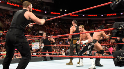 The Shield attack Braun Strowman, Drew McIntyre & Dolph Ziggler: Raw, Sept. 3, 2018
