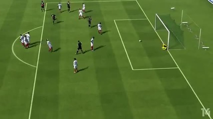 Ibrahimovic ! Луд free kick от 29 ярда .. | Fifa 13