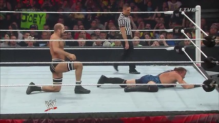 Роб Ван Дам срещу Сезаро срещу Джак Суагър Wwe Extreme Rules 2014