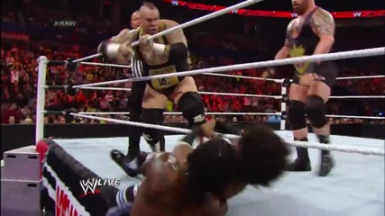 R-truth & Xavier Woods vs. Tons of Funk- Raw, Dec. 2, 2013