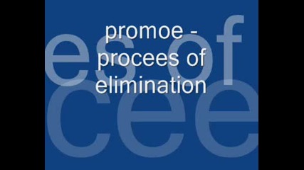 Promoe - Procees Of Elimination