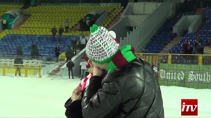 Фен на Рубин Казан предлага брак на фенка на Спартак Москва на стадиона