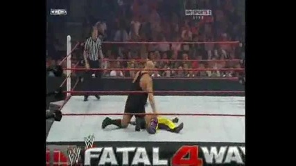 Jack Swagger vs Cm Punk vs Rey Mysterio vs Big Show (whc Fatal 4 way match) - Fatal 4 way 2010 