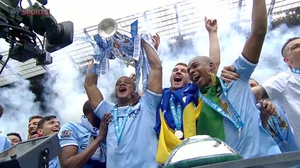 Манчестър Сити вдигна трофея във Висшата лига