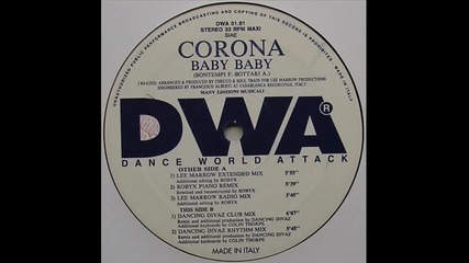 Corona - Baby Baby (lee marrow extended mix)