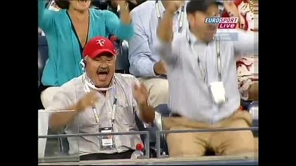 Youtube - Roger Federer best point in tennis history. Us Open Semi final 2009 