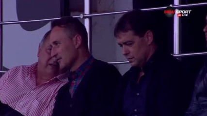 Хубчев и Боримиров на трибуните преди битката между Локо Пд и Левски