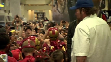Звездата Робърт Дауни младши говори за филма си Железният Човек 3 (2013)