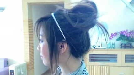 Quick Messy Updo Bun