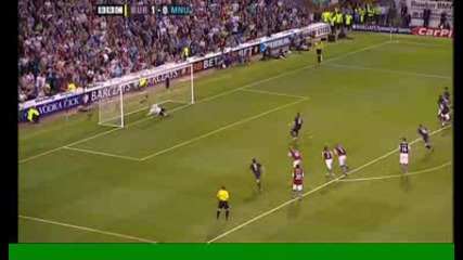 Carrick penalty miss - Burnley v Man Utd