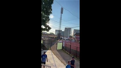 Секторът с фенове на Левски в Баня Лука