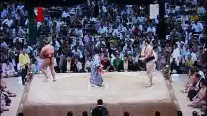 10. Котоошу - Кисеносато / Kotooshu vs Kisenosato (day10 Nagoya - Basho 2009 July)