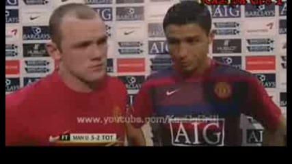 Cristiano Ronaldo and Wayne Rooney Interview - 25/04/09