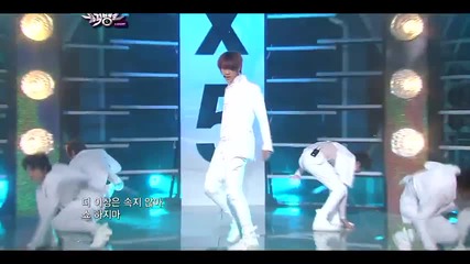 X-5 - Fantasy + The Show Is Over ~ Music Bank (22.04.11)